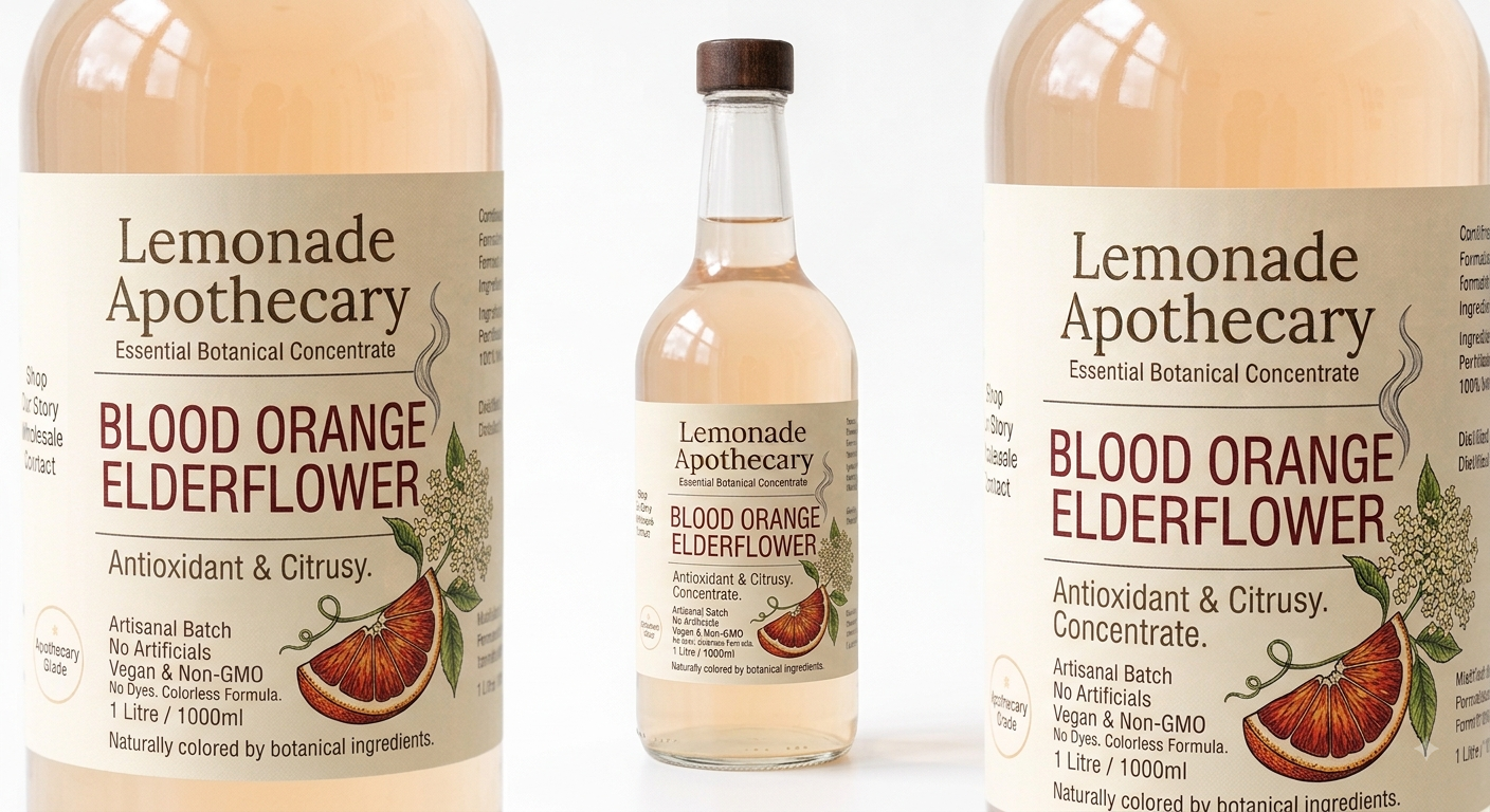 Blood Orange Elderflower Lemonade Concentrate
